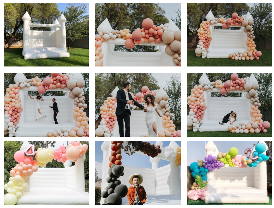 Надувной свадебный батут