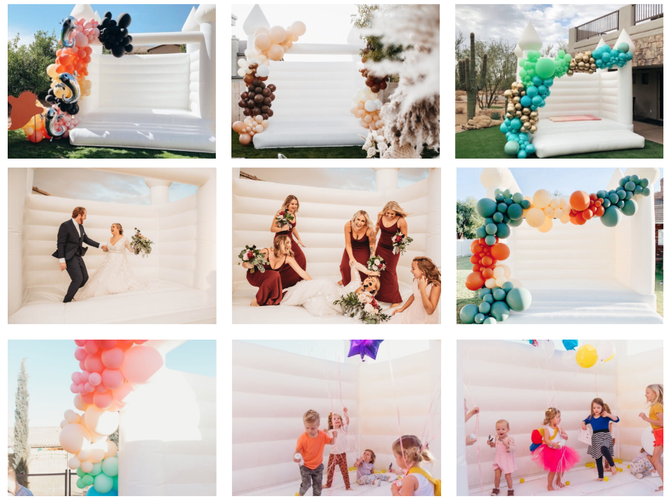 Надувной свадебный батут