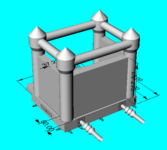 Надувной свадебный батут