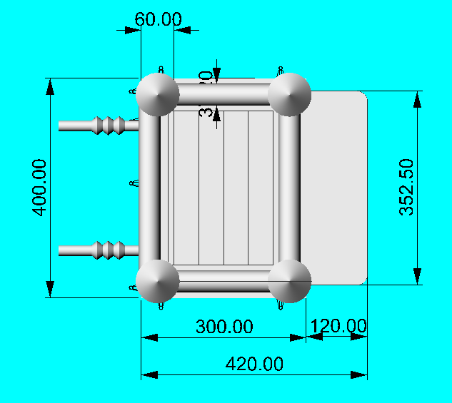 Надувной свадебный батут