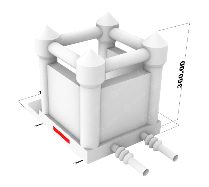 Надувной свадебный батут