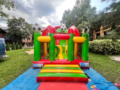 Надувная горка &quot;Спортикус&quot; 12*4,3*7 м Б/У