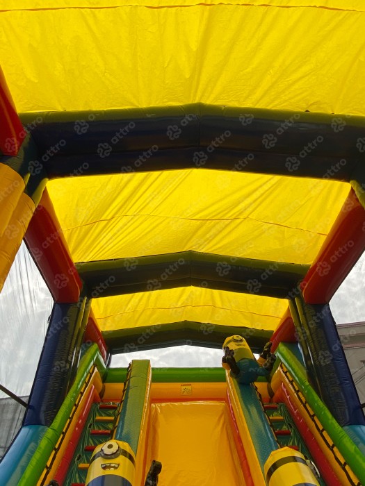 Надувной батут "Игры с Миньонами под крышей" 12*6*7 м