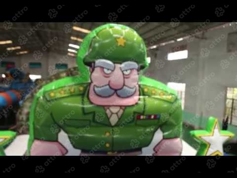 Надувная полоса препятствий "Армейская" 9*3*4 м