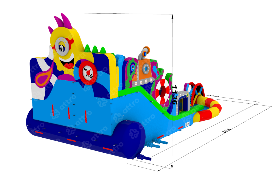 Надувной аквапарк 