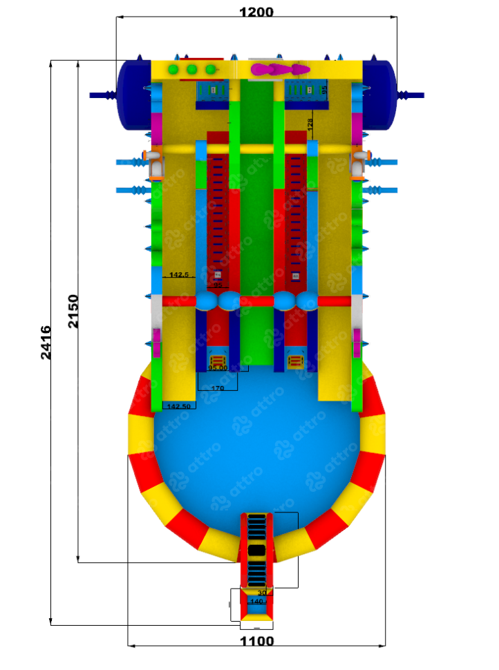 Надувной аквапарк 