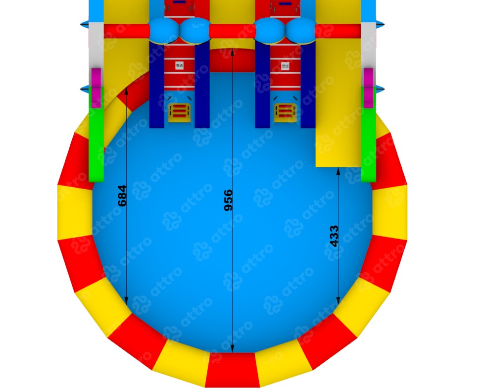 Надувной аквапарк 