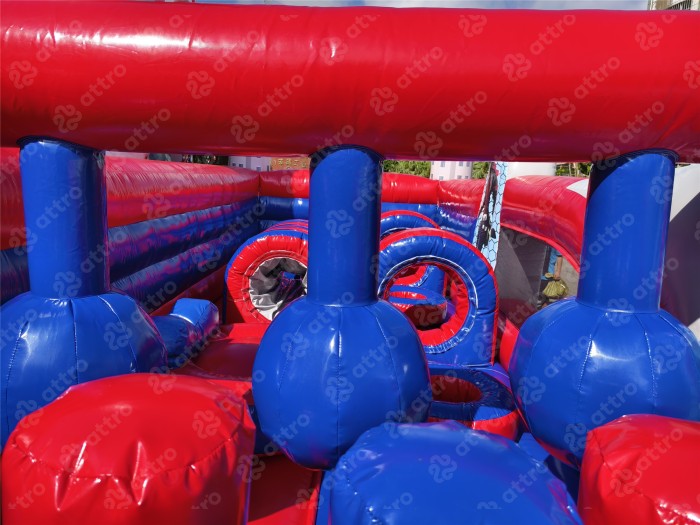 Надувная горка "Спайдермен" 12*8,5*9,5 м