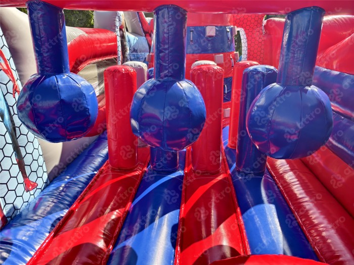 Надувная горка "Спайдермен" 12*8,5*9,5 м