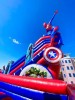 Надувная горка "Спайдермен" 12*8,5*9,5 м