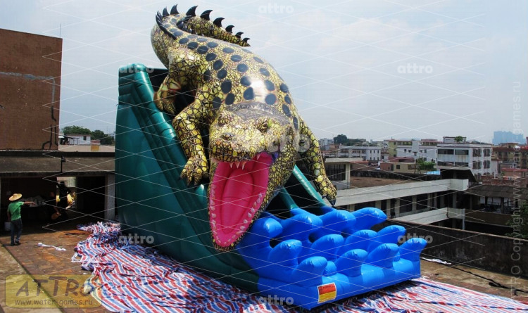 Батутный комплекс "Крокодил Данди" 12*6*8 м