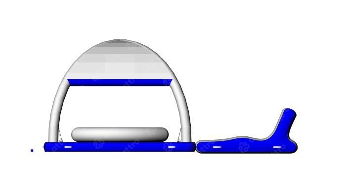 Надувная палатка на воду с шезлонгом  5*3*2,2 м