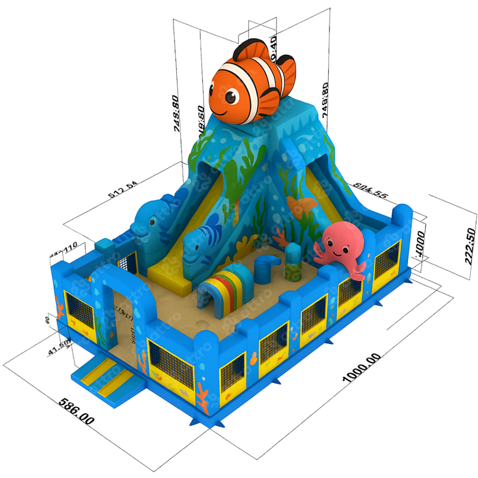Проект надувного батута «Однажды в океане»