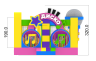 Надувной батут "Диско" 4*4*3,2 м   