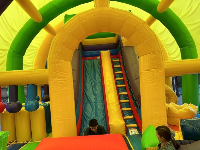 Надувной батут "Миньоны" 11*8*6,4 м