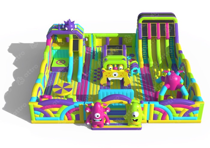 Надувной парк "Монстер" 20*20*8 м