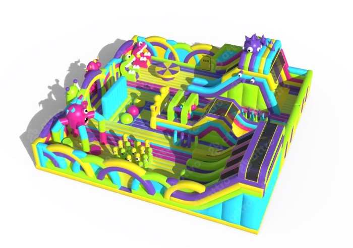 Надувной парк "Монстер" 20*20*8 м