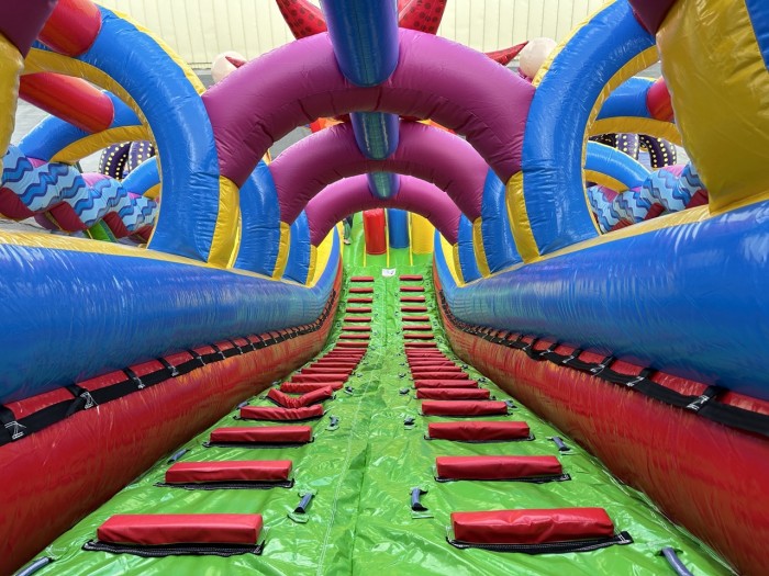 Надувная горка "Мега риф" 14*7*10 м