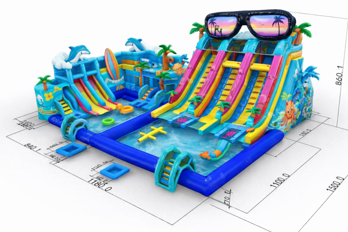 Проект надувного аквапарка «Серфинг»