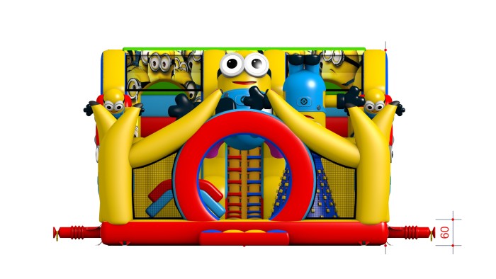 Надувной батут «Бананы» 9*6,5*4,5 м