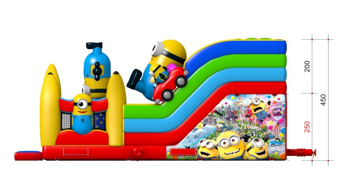 Надувной батут «Бананы» 9*6,5*4,5 м