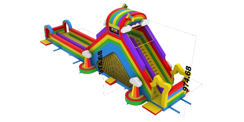 Надувная горка 