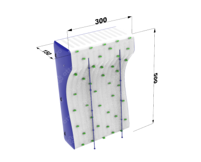 Надувная скала 3*1,5*5 м