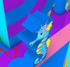 Надувная горка "Обитатели глубин" 7*5*6,6 м 