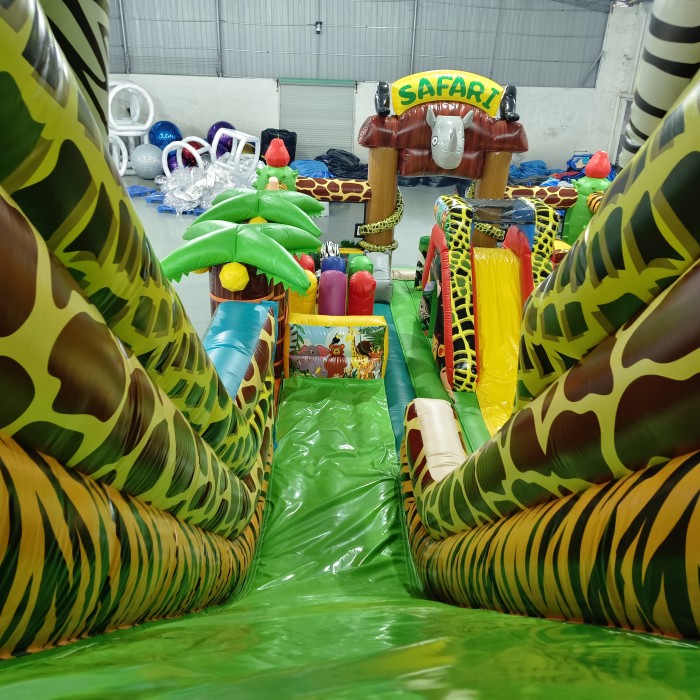 Надувной батут "Сафари" 14*7*6,6 м