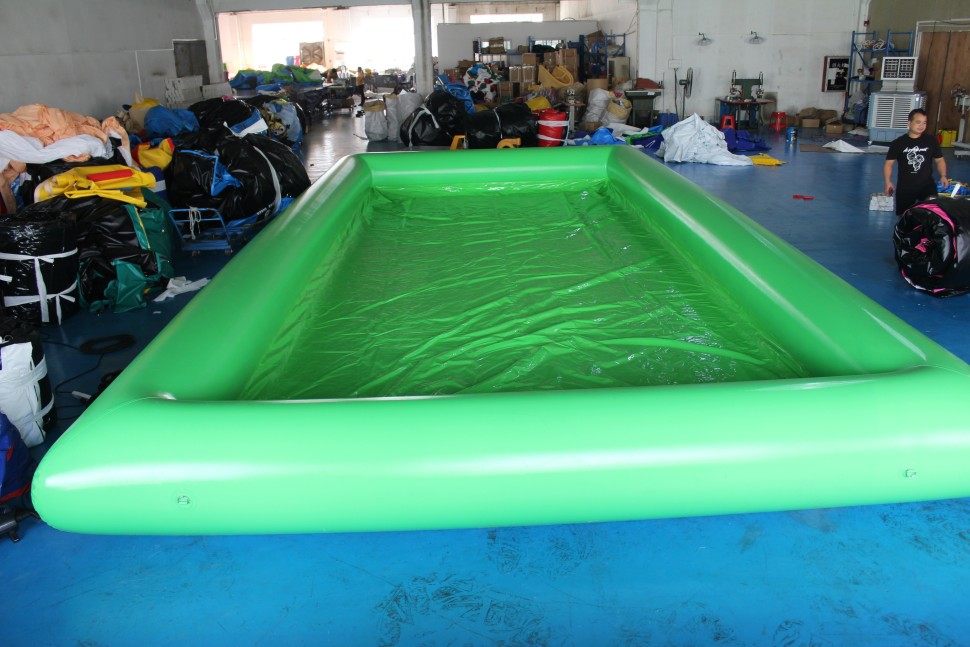 Надувная водная горка с бассейном 