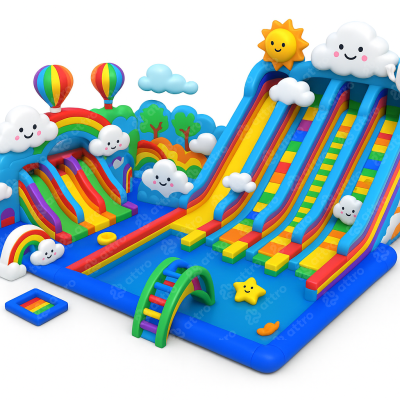 Проект надувного аквапарка «Яркий день»