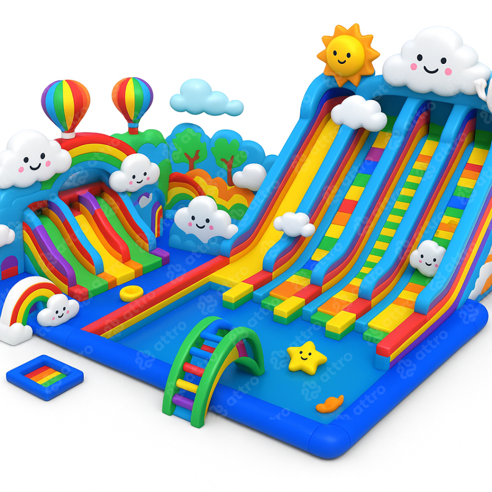 Проект надувного аквапарка «Яркий день»