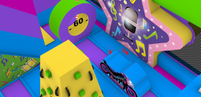  Надувной батут "Диско" 5*5*3,4 м 