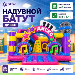  Надувной батут "Диско" 5*5*3,4 м 