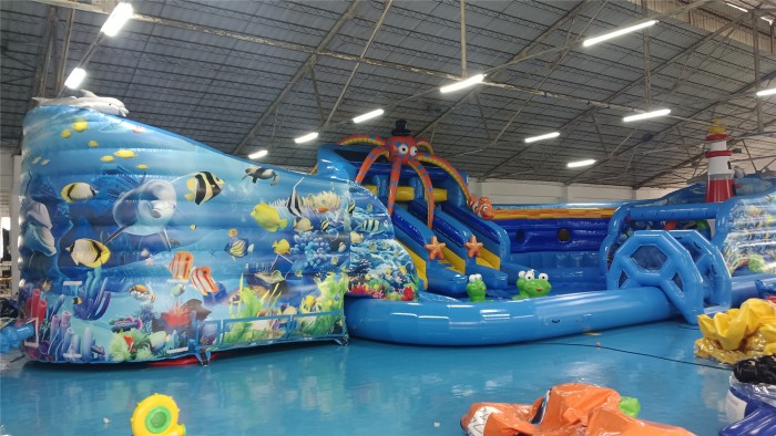 Надувной аквапарк "Маяк" 21,5*11,4*5,7 м