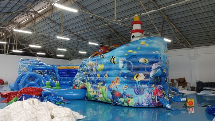 Надувной аквапарк "Маяк" 21,5*11,4*5,7 м