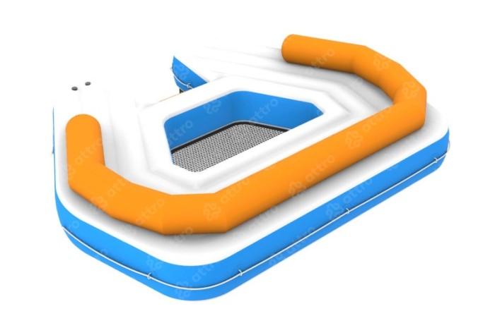 Надувной остров для аквапарка 3,6*3*0,7 м