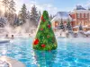 Плавающая надувная новогодняя фигура "Елка", размер 1*1*2 м