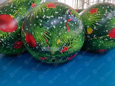 Плавающая надувная новогодняя фигура "Елка", размер 1*1*2 м