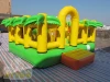 Надувной батут "Джунгли с горкой" 4*3*2,5 м