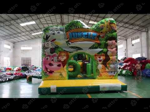 Надувной батут "Веселье сафари" 12*4,3*6 м