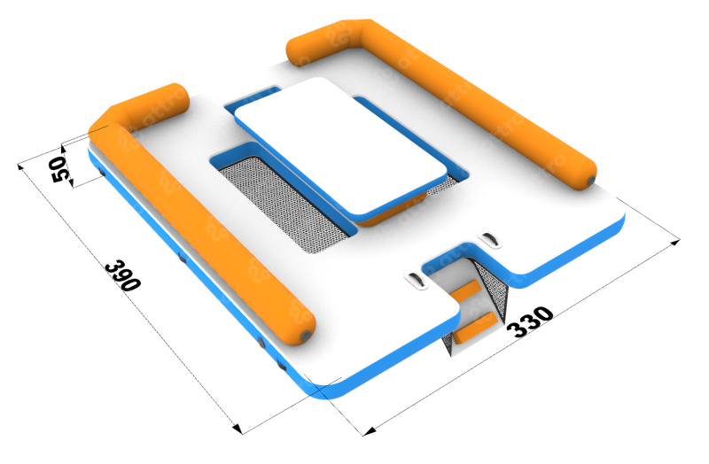 Надувная зона отдыха 3,9*3,3*0,5 м