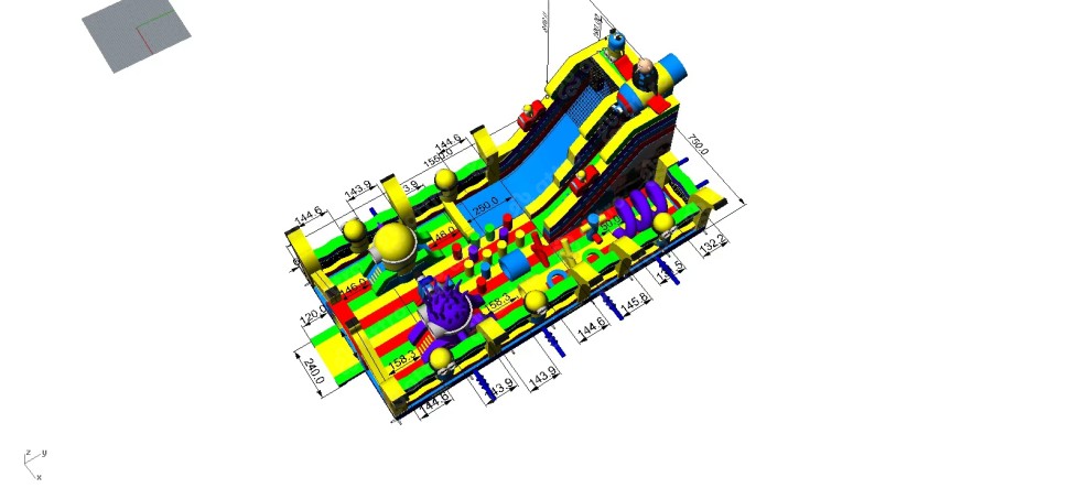 Надувная горка 