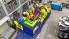 Надувная горка "Миньоны" 15,5*7,5*8,5 м