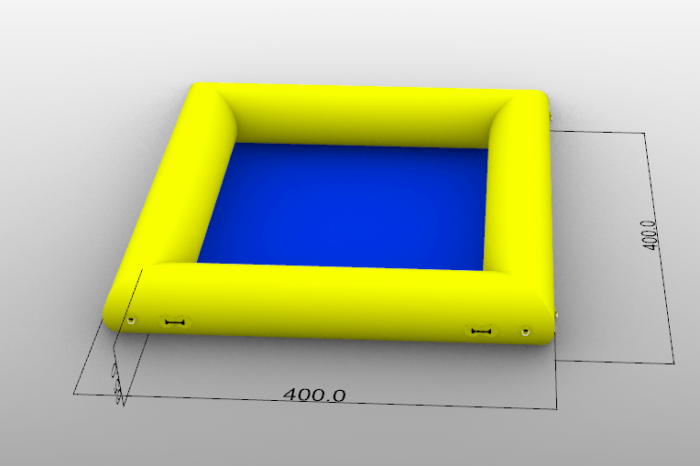 Квадратный надувной бассейн (Китай)