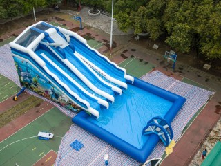 Надувной аквапарк "Трипл Дельфин" 21,5*12*8 м