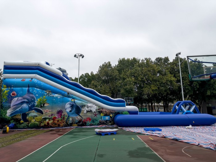 Надувной аквапарк "Трипл Дельфин" 21,5*12*8 м