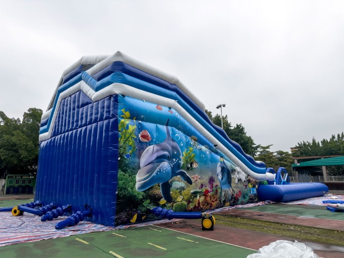 Надувной аквапарк "Трипл Дельфин" 21,5*12*8 м