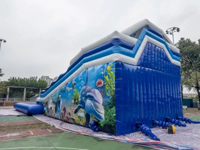 Надувной аквапарк "Трипл Дельфин" 21,5*12*8 м