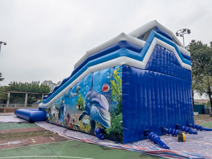 Надувной аквапарк "Трипл Дельфин" 21,5*12*8 м